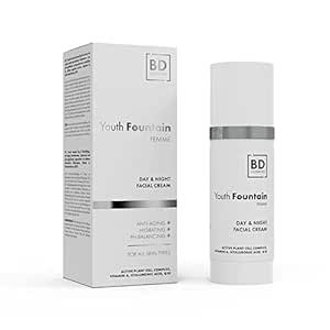 BD COSMETICS Youth Fountain - Anti Aging Face Moisturizer for Women - High Performance Anti Wrinkle Face Cream - All-in-One Mist, Eye Cream, Serum, Facial Cream
