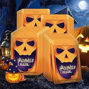 Halloween Gifts Face Mask Skincare Hydrating Face Masks, Face Mask Sheet Masks for Face, Facial Masks for Women Skin Care Moisturizing Facial Mask Halloween gifts for women Halloween Favors 10 Sheets