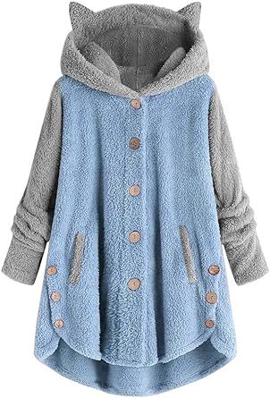 SNKSDGM Women's 2023 Fashion Fleece Lined Jackets Fall Winter Lapel Soft Shearling Shaggy Faux Fur Parkas Coats Outerwear