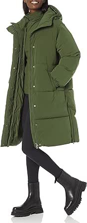 Amazon Essentials Women's Long Puffer Jacket (Available in Plus Size)