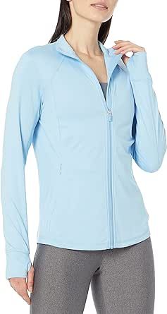 Amazon Essentials Women's Brushed Tech Stretch Full-Zip Jacket (Available in Plus Size)