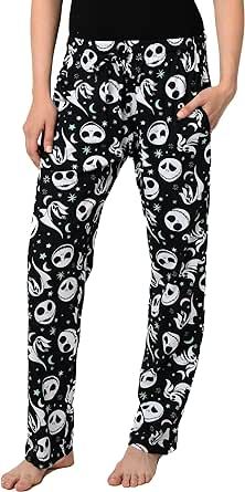Disney Womens Lounge Pants Pajama Bottoms All Over Print Cotton